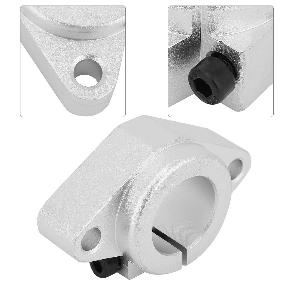 Pack of 2 Aluminum Alloy Linear Rail Shaft Guide Support SHF20 Bracket Horizontal Slide Bearing for CNC Machines and Industrial Equipment - Image 5