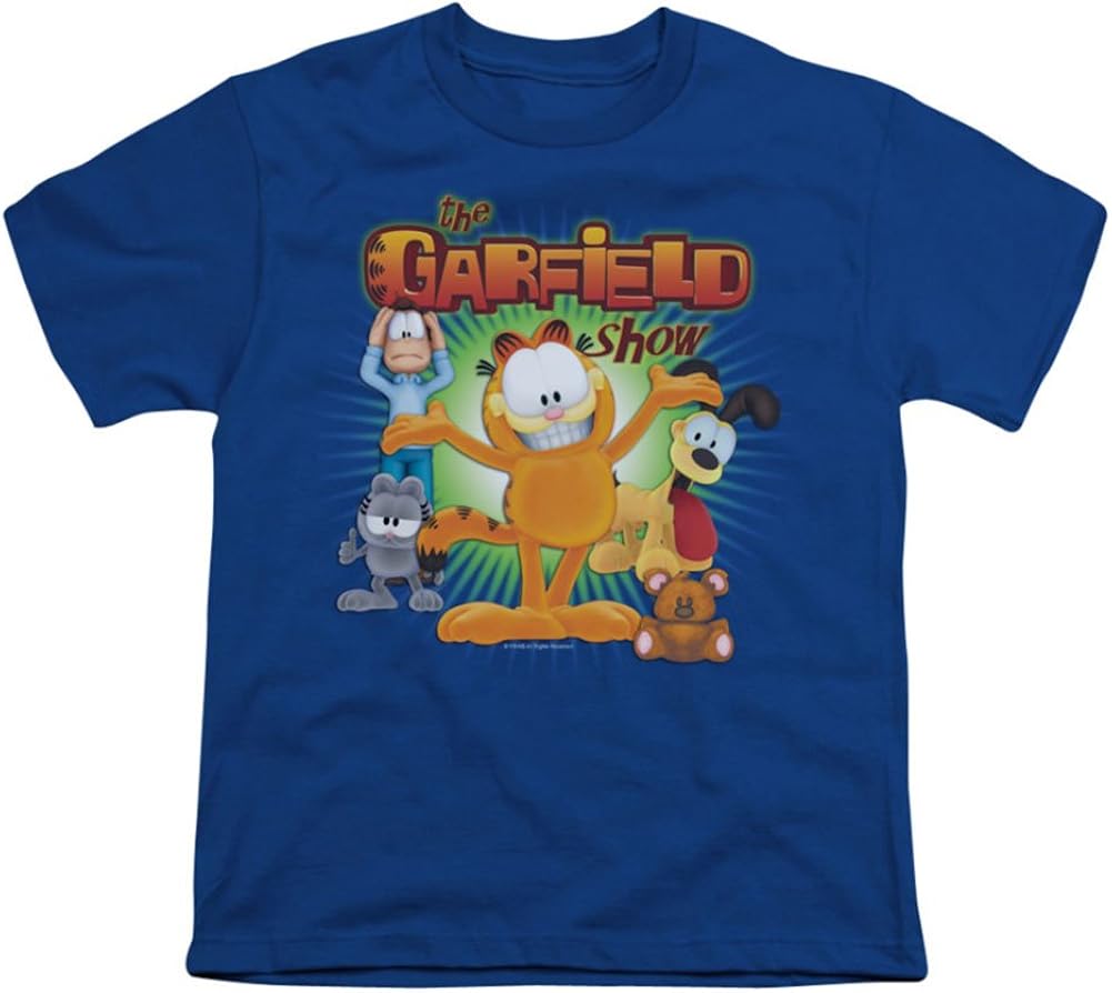 Garfield The Garfield Show Youth TShirt In Royal Blue Amazon.co.uk