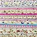 240pcs Fabric Squares Sheets Lovely Floral Pattern Pack Assorted Sewing Quilting Fabric for Craft 4