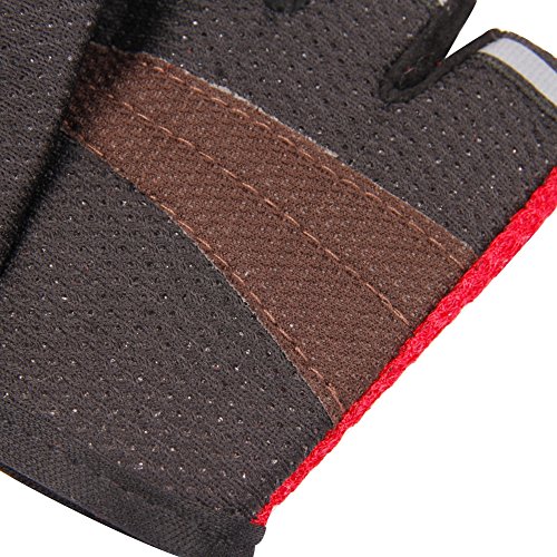 Ylucky Half Finger Cycling Gloves Outdoor Adjustable Sport Bicycle Gloves Gel Padded Mountain Road Bike Riding Gloves Shock-Absorbing Breathable Anti Slip Summer Mitten for kids Children - Thumbnail 3