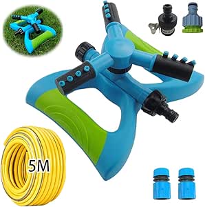 YFAH Aspersores,Automático Giratorios Aspersor De Césped con Diseño A