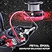 One Bass Fishing reels Light Weight Saltwater Spinning Reel - 39.5 LB Carbon Fiber Drag,12+1 BB Ultra Smooth All Aluminum Inshore Reel for Saltwater or Freshwater