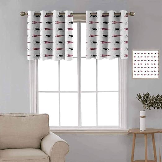 Amazon.com: Football 2 pcs 42x24" Blackout Curtains,Sports Symbols