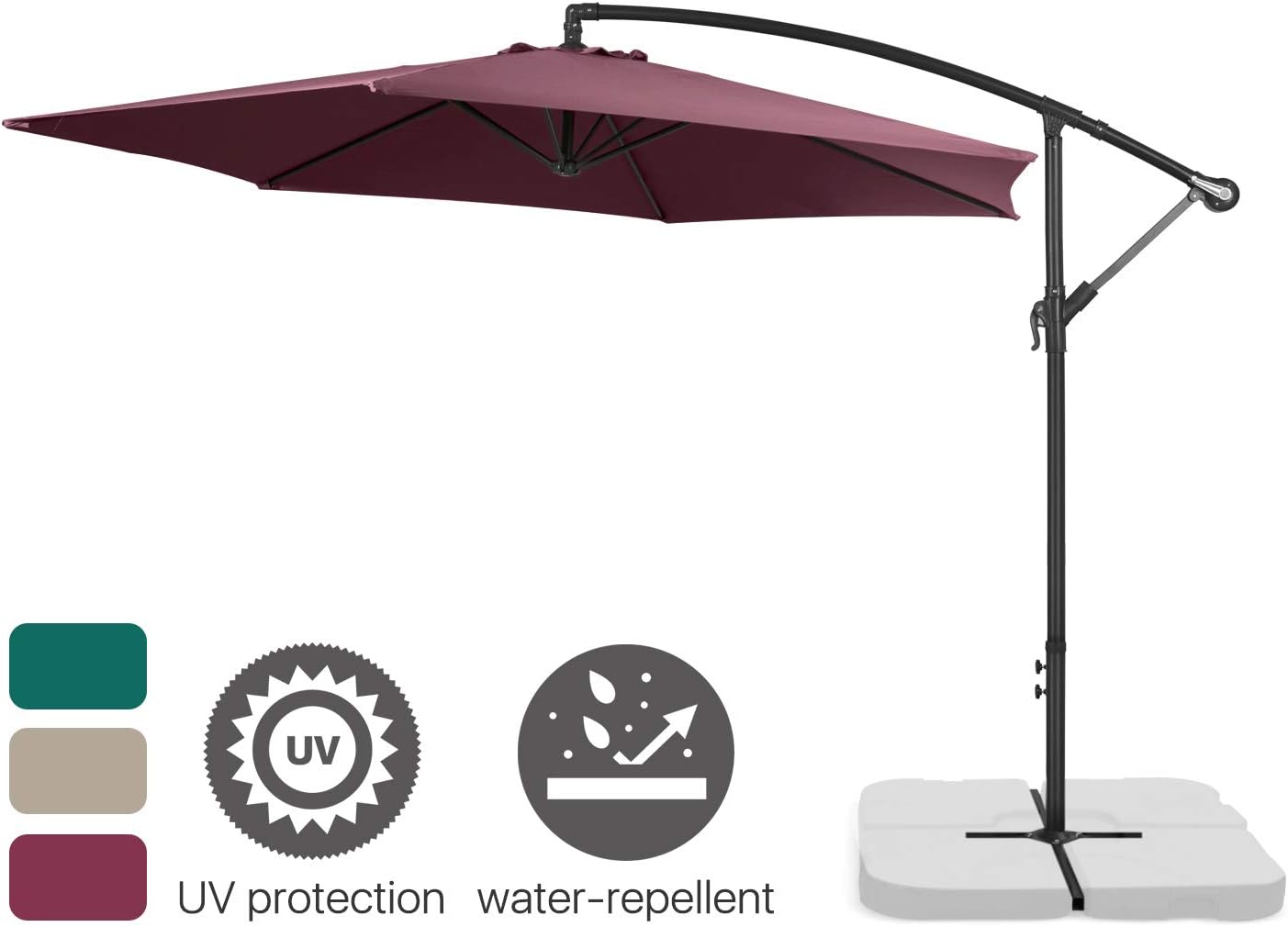 Garden Patio Orange Banana Parasol Sun Shade Beach Garden Outdoor Canopy Patio Umbrella 3m Athena Com Pe
