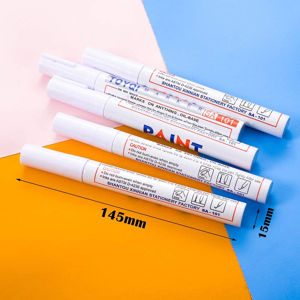 Most Preferential Permanent Markers Tire Ink Permanent Marker Pen Colorful Waterproof Metal Oilly Fill Paint For Car Tires Glass Wood Metal Carwash Safe Black 5pcs Office Products No 1 Online Dnoodlehousespid Com