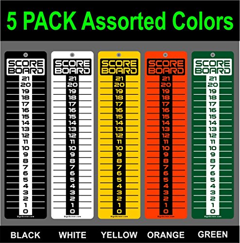 SCOREBOARD, Washers, Cornhole, Horseshoes, Bocce Ball~LARGE White