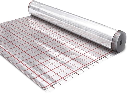 Doitbau Rasterfolie 50m Fussbodenheizung Isolier Alu Folie Aluminium Fussboden Amazon De Baumarkt