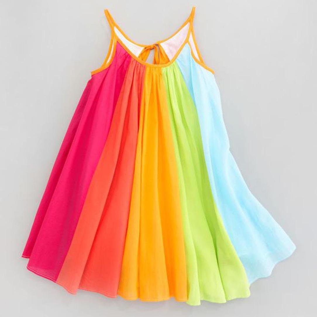 Rawdah Robe En Mousseline De Soie Arc En Ciel Mode Jupes Enfant En Bas Age Enfants Bebe Fille Princesse Vetements Sans Manches En Mousseline De Soie Tutu Arc En Robes Robes Vetements Eng Bouldermicrofinance Org