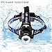 EOTO LIGHT Rechargeable Headlamp,1800 Lumens Zoomable Waterproof LED Head lamp flshlight, Hands-Free Headlight Torch Lamp for Hunting Hiking Camping Fishing Reading Running Cycling