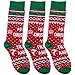 Christmas Socks, Gotops Unisex Novelty Funny Casual Cotton Holiday Crew Socks,3/4 Pairs