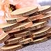 ULTNICE Wood Log Slices Round Log Discs Unfinished Predrilled Wood Pieces DIY Craft with Jute Twine 3-4CM Pack of 50