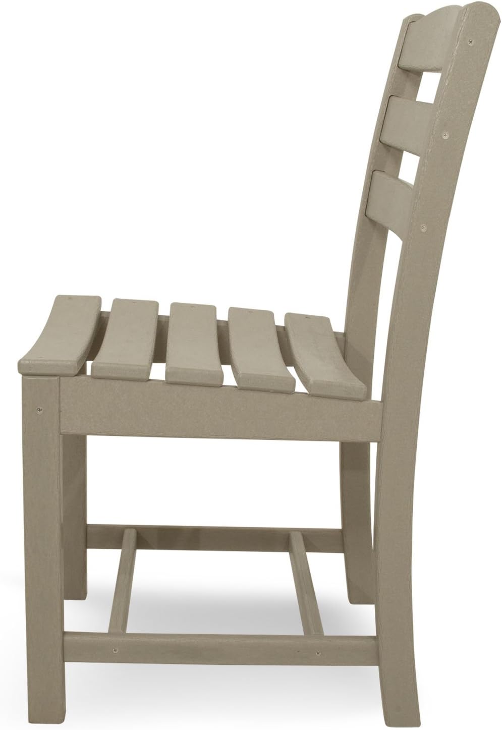 POLYWOOD TD100WH La Casa Café Dining Side Chair, White : Patio Dining Chairs : Garden & Outdoor