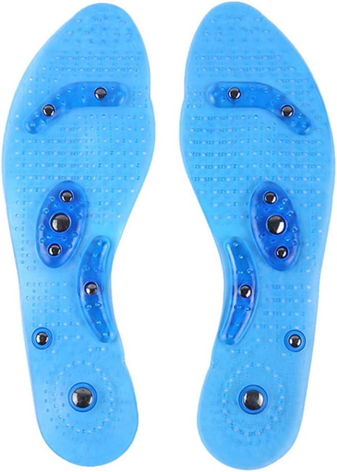 Insoles for Women & Men, Acupressure Magnetic Massage Foot Therapy Reflexology Pain Relief Shoe Insoles Washable and Cutable
