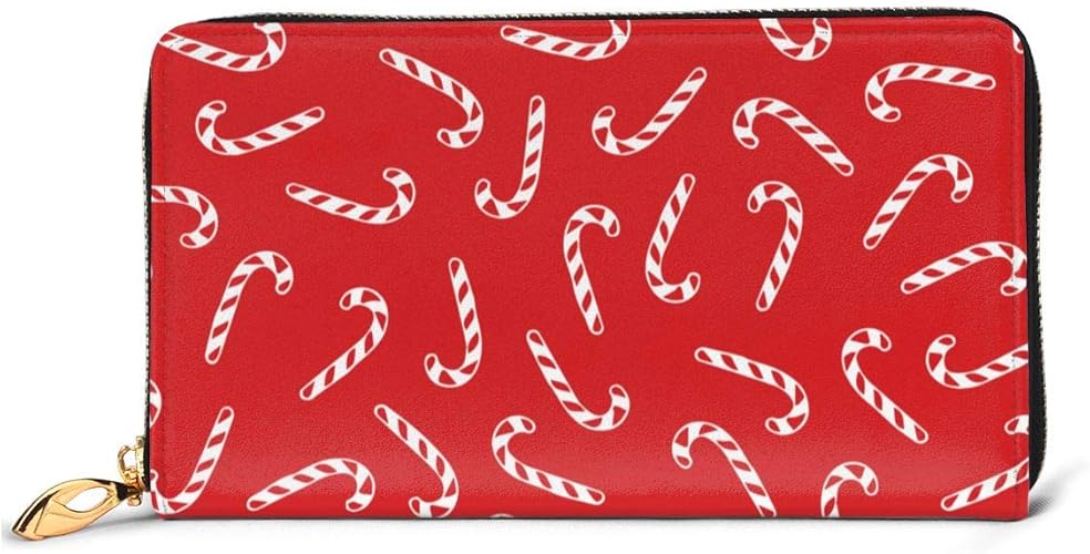 Amazon 赤いかわいいキャンディー 財布 本物の牛革 長財布 メンズ財布 レディース財布 おしゃれ ジッパー コインケース 大容量 小銭入れ ファッション小物 Not 財布