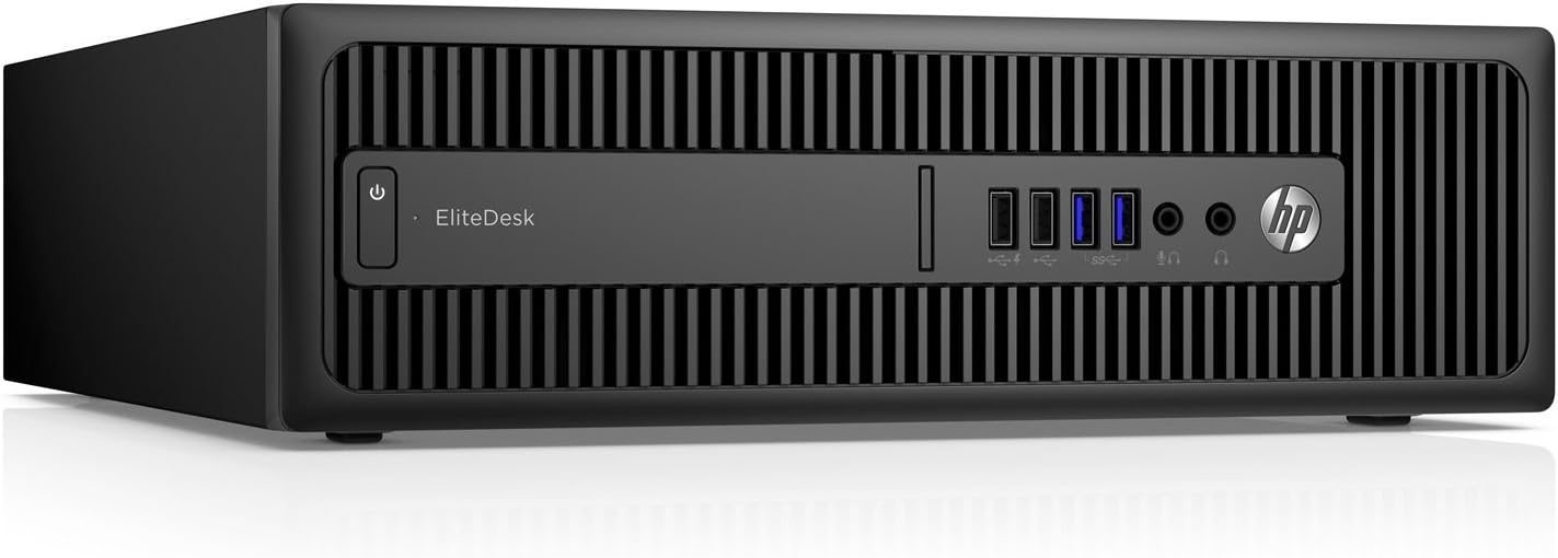 MyDigitalTech HP EliteDesk 800 G2 SFF PC Base Unit, Black, Windows 10 Professional, Powerful Intel Core Processor. 12 Month Warranty (core i5 6500, 8GB RAM, 500GB HDD)