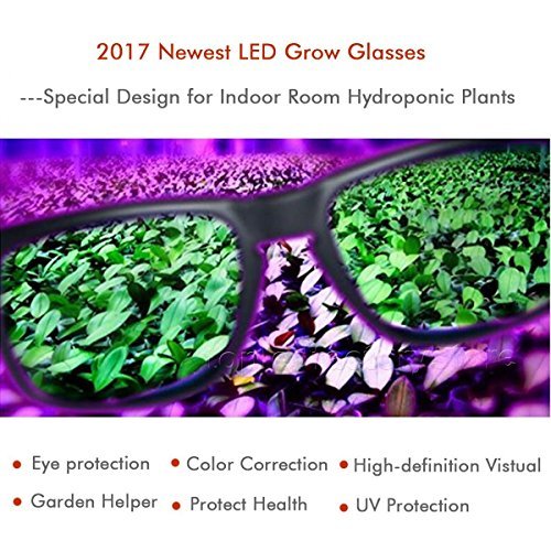 MarsHydro LED Grow Lights Safety Glasses for Indoor Gardens Greenhouses Hydroponics Protective Goggles Against UV IR Rays Protective Eyewear (MARS HYDRO Safety Glasses)