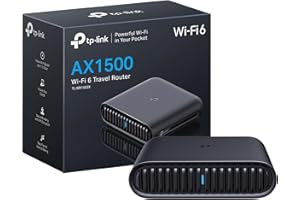 TP-Link AX1500 WiFi 6 Travel Router (TL-WR1502X) – Pocket-Sized, Dual-Band, USB-C Powered, VPN Support (OpenVPN/WireGuard), U