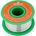 E ENERSYSTEC Thin Solder Wire Rosin Core Fine Gauge Electronics Solder Lead Free 0.02 7.05oz Electrical Silver Soldering 0.6mm 200g Unlead Solder Wire Alloy Sn99 Ag0.3 Cu0.7