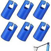 Geelin 6 Pcs 1 Inch Trampoline Net Pole Cap | Trampoline Enclosure Pole Caps, Replacement Parts, for Flat Steel Sheet Top Ring System, Blue
