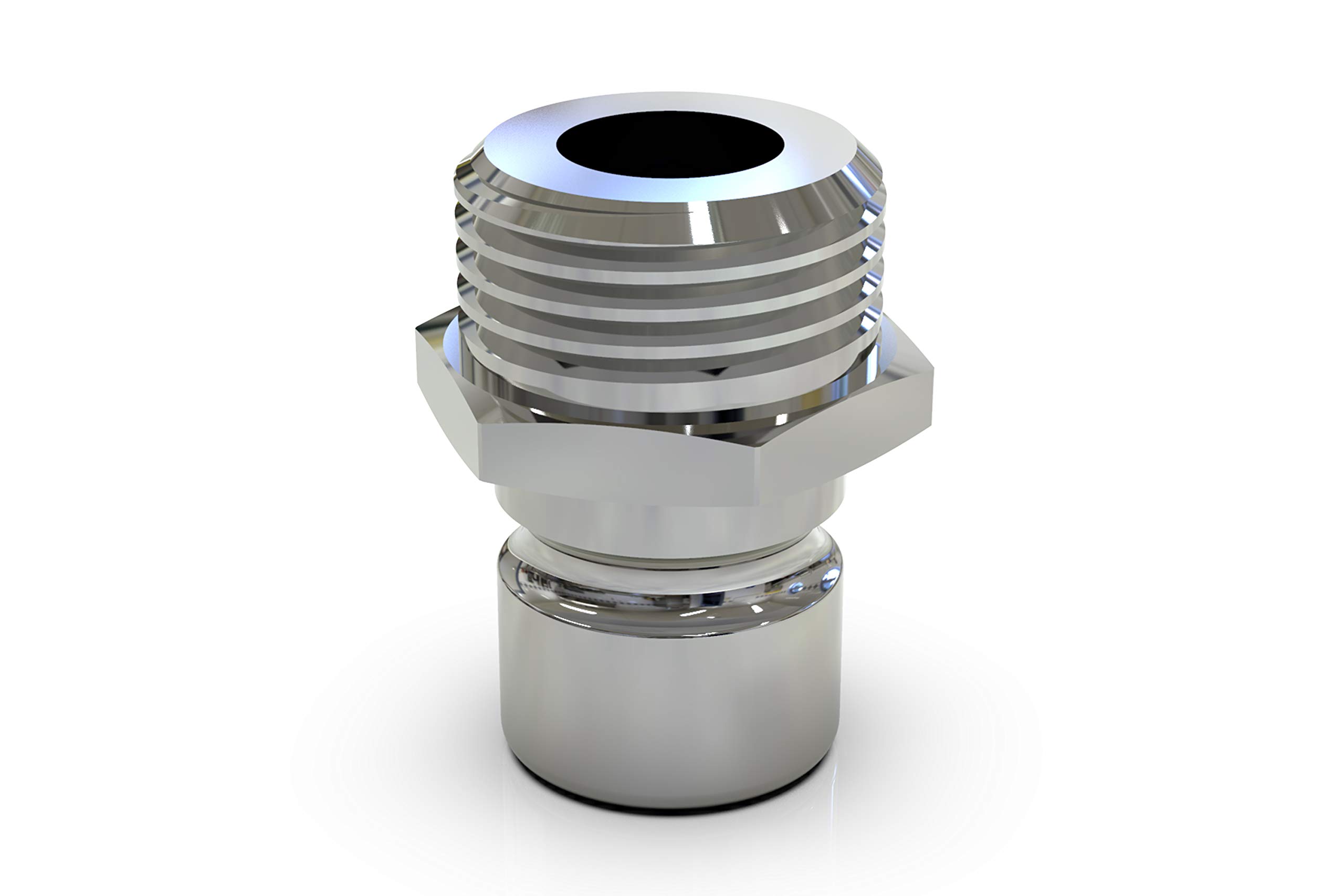 ABA Beul 10081.002.6 Threaded Plug with Male Thread G 1/4 for Water Plug Coupling System 3/4 Chrome-Plated