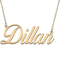 HUAN XUN Customized Custom Simple Any Name Necklace