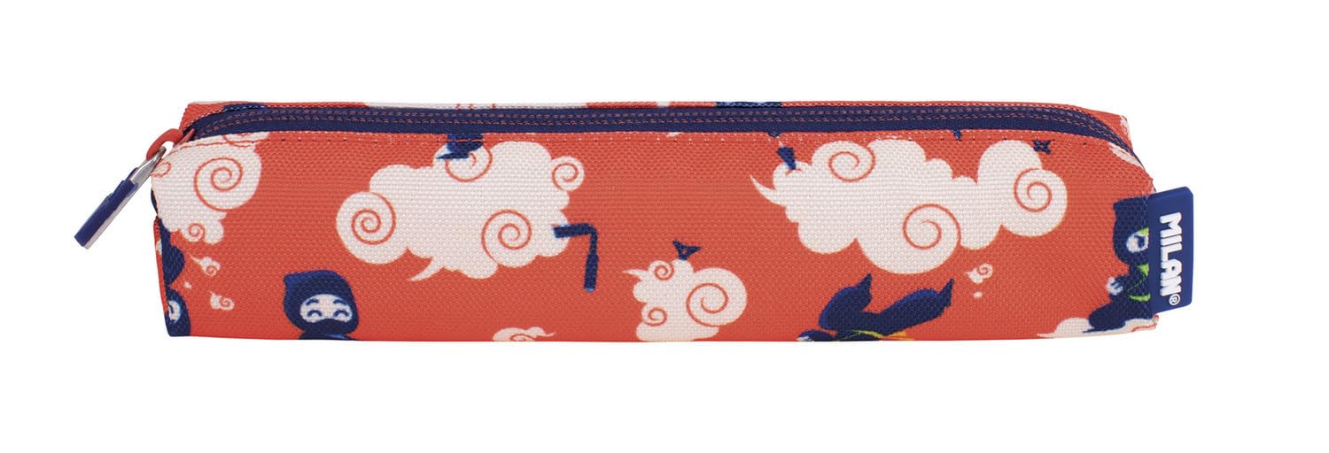 MILAN® Ninjutsu Special Series Mini Round Pencil Case, Red
