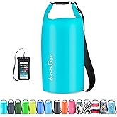 OMGear Waterproof Dry Bag Backpack Phone Pouch 40L/30L/20L/10L/5L Floating Dry Sack for Kayaking Boating Outdoors Activities