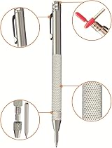 iHMeiju 2pc Tungsten Carbide Scriber Etching Pen, Magnet Tip, Glass Metal view 7
