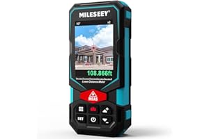 Laser Measure, MiLESEEY 330Ft Laser Distance Meter, Rechargeable Multifunctional Laser Measurement Tool with Pointfinder Came