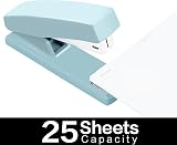 Deli Desktop Stapler 640 Staples 25 Sheet Capacity Blue view 3