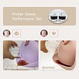 Moonkie Baby Bibs 2Pcs Silicone Waterproof Feeding Bibs BPA Free Pale Mauve view 5