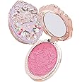Flower Knows Strawberry Rococo Embossed Blush;Berry Matte Finish;Buildable & Blendable Powder Blush for cheeks,Highly Pigmented;Natural Flush for All Skin Tones(G02 Little Cranberry,4.6g)