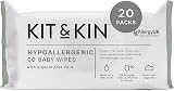 Kit & Kin Premium Baby Wipes 1200 20 Packs 99% Water Hypoallergenic