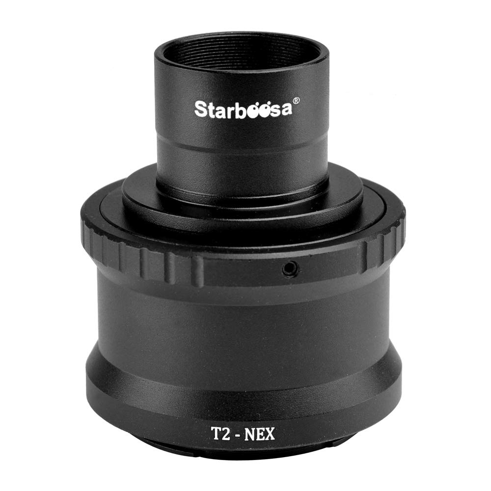 Starboosa T2-Ring & M42 to 1.25" Telescope T Adapter - for Sony NEX-3/5/6/7/5R/VG40/A7R II/A6300/A6000