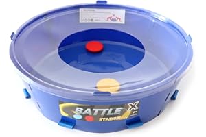 Aimoly Double Decker Battle Arena Stadium Drop Stadum Compatible with Bey X Battle Tops Toy (Blue)