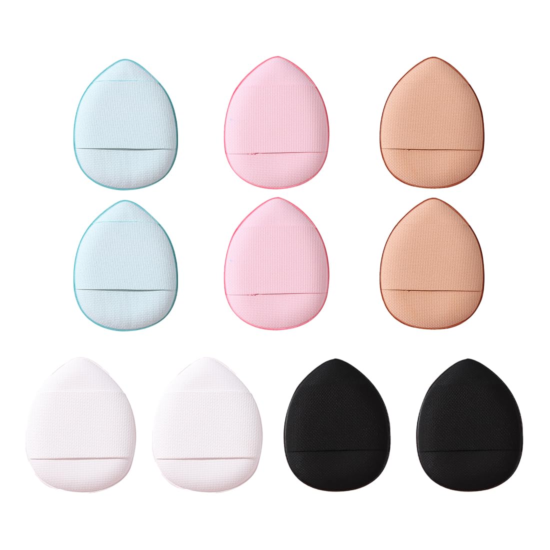 ZKSXOA 10PCS Finger Powder,Mini Powder Puff,Wet Dry Makeup Tool Makeup Beauty Blender for Liquid Foundation,Loose Powder