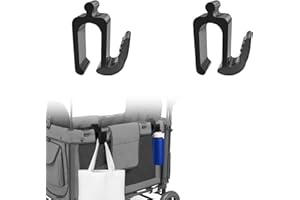 Zoucengx Wonderfold Wagon Accessories, Upgraded Multifunctional Side Hooks for Wonderfold Wagon W4 - Durable, Space-Saving Travel Organizer with Sturdy Design (2, Upgraded)
