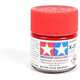 TAMIYA Acrylic Mini X27 Clear Red TAM81527 Plastics Paint Acrylic