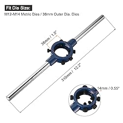 uxcell Round Die Stock Handle Wrench