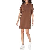 The Drop womens Iona Long-sleeve Hooded Mini Sweatshirt Dress
