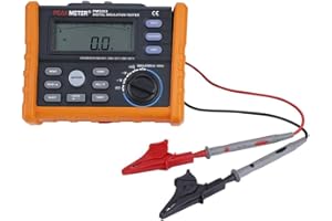 Akozon Earth Resistance Tester PM5203 Digital Insulation Resistance Tester Megohmmeter AC DC Voltage Tester Analog Display 50-1000V Meter Automatic Calculation