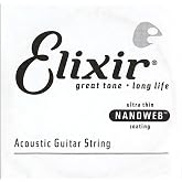 Elixir Strings Acoustic Guitar String NANOWEB Coating, .053