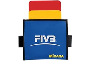 Mikasa VK Volleyball Referee Cards, Red/Yellow, Size 4