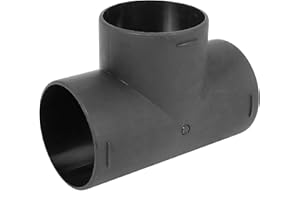 X AUTOHAUX 75mm Car Heater Warm 3 Way Air Ducting Pipe T Shape Outlet Connector Black Plastic