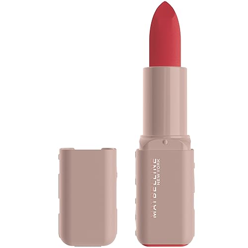 MAYBELLINE Serum Lipstick, Hydrating Lip Makeup with 8HRs of Lip Plumping Moisture with Hyaluronic Acid + Oil Blend, Open Late (Midtone Reddish Pink Matte) - Amazon deal for $7.98