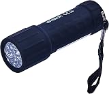 Amtech 9 LED Mini Torch Soft-Touch Grip Wrist Strap Camping Fishing Emergency