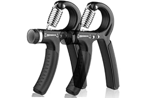 CAIYL 2 Pack Grip Strength Trainer, Hand Grip Exerciser Strengthener with Adjustable Resistance 11-132 Lbs (5-60kg), Forearm 