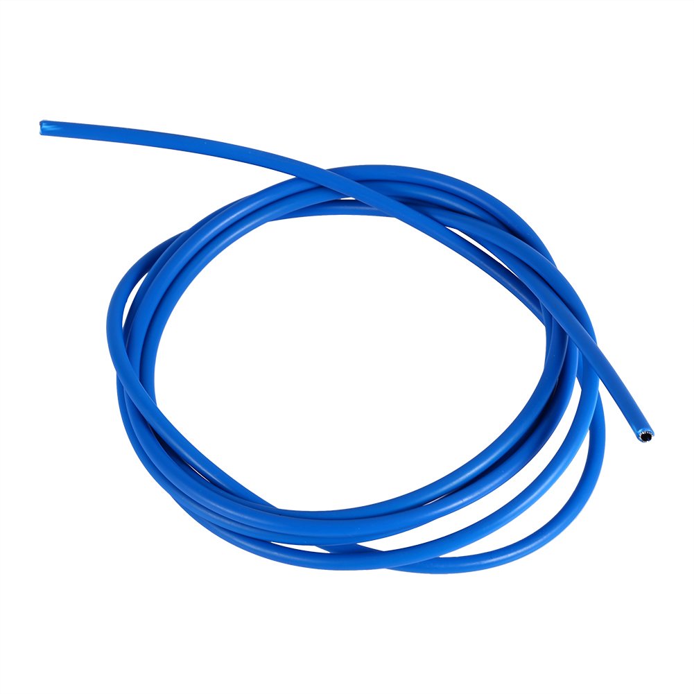 Keenso Bicycle Shift Cable, 2m Replaceable Cycling Shifter Cable PVC Anti-Corrosion Rubber Hose high-Strength Steel Brake Wire (4mm-Blue) Riding