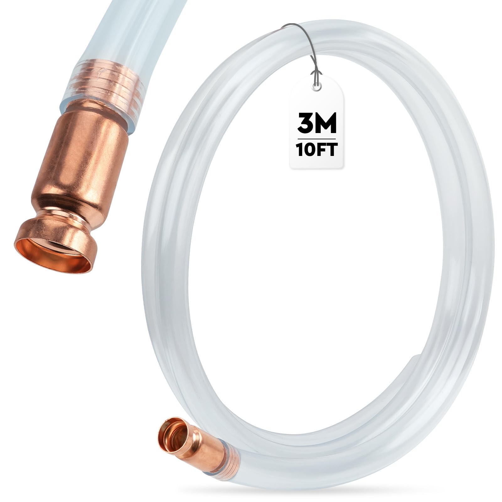 Photo 1 of HORUSDY 10FT Multi-Purpose Super Easy Siphon Pump, 1/2” Valve, Durable Virgin Grade Tubing for Gas & Water Transfer, Ideal Siphon Hose for Boats, Cars, Emergency Use, and More