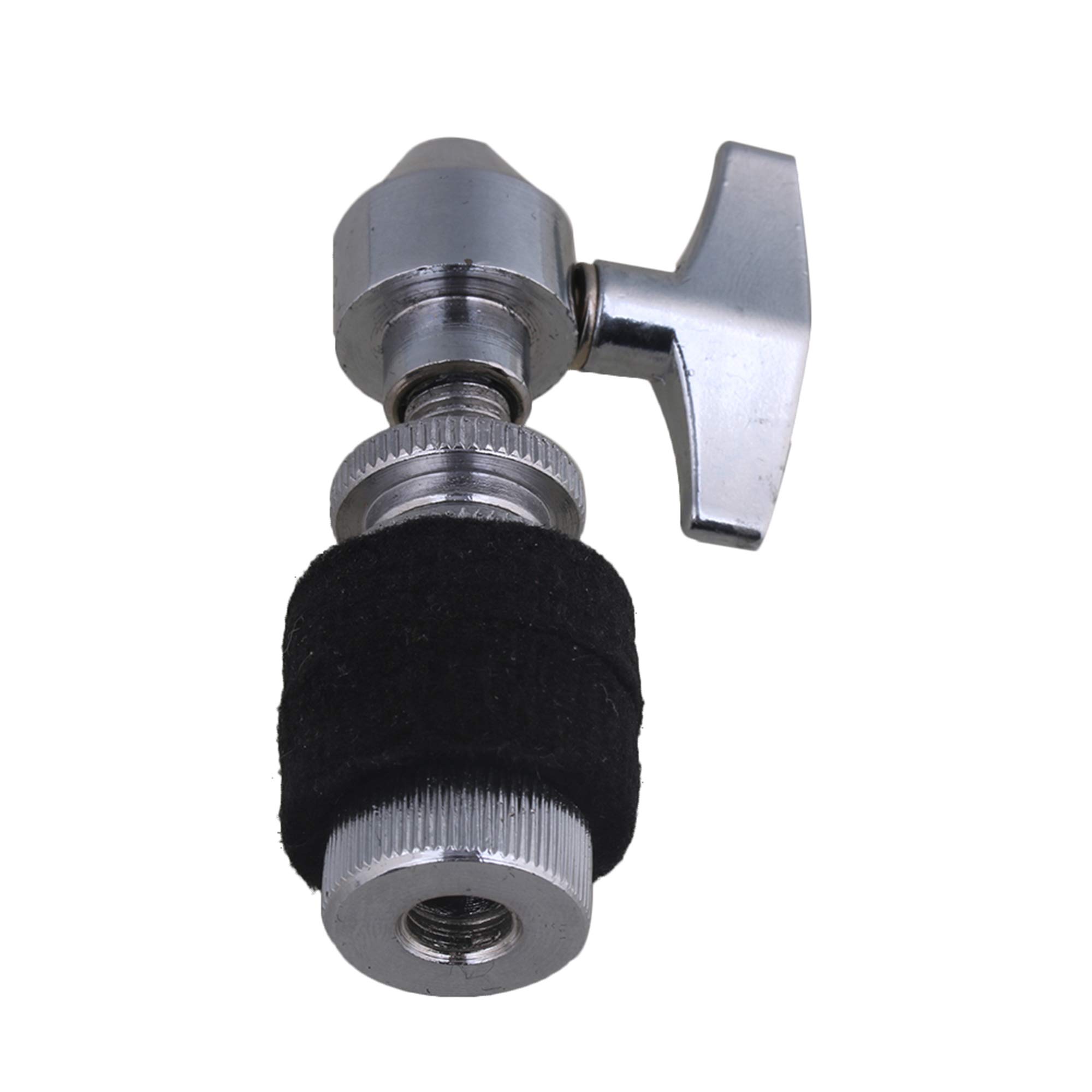 Mxfans 8x2cm seat hat rack silver zinc alloy high top hat clutch drum kit accessories